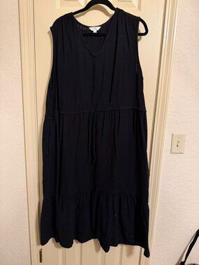 TIME & TRU COTTON DOUBLE CLOTH DRESS